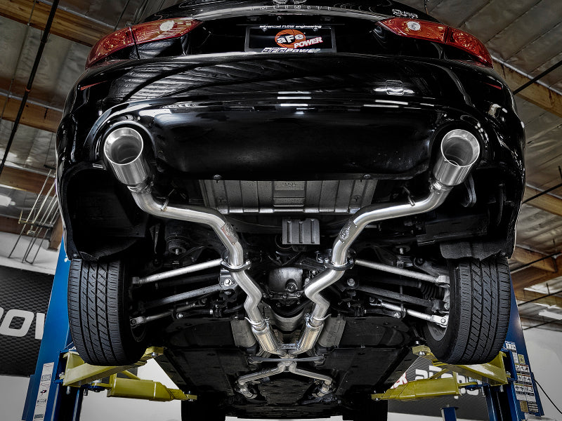 aFe Takeda 2.5in 304 SS Cat-Back Exhaust System w/ Polished Tips 16-18 Infiniti Q50 V6-3.0L (tt) - 49-36132NM-P