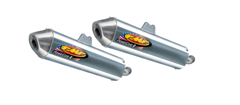 FMF Racing Yamaha Banshee 1987-06 Powercore 2 Silencer SET (2 PCS) - 020264 - front view