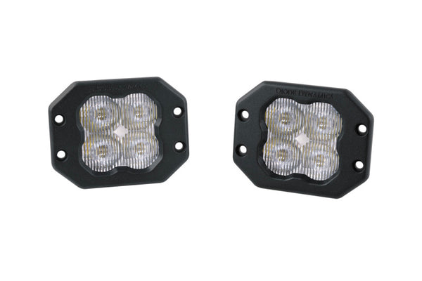Diode Dynamics SS3 Sport ABL - White SAE Fog Flush (Pair) - DD6914P by Diode Dynamics - front view