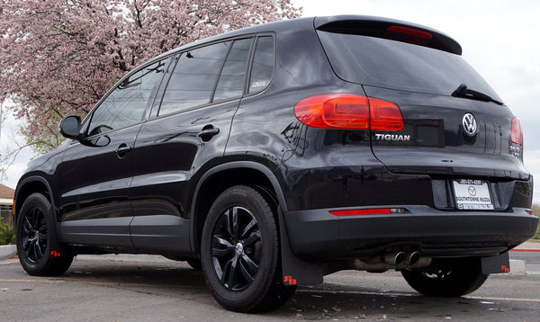 RokBlokz - Volkswagen Tiguan Rally Mud Flaps '07-'17 for 2009-2017 Volkswagen Tiguan - front view