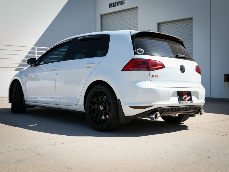 aFe MACH Force-Xp 3in to 2-1/2in Stainless Steel Axle-Back Exhaust - 15-17 Volkswagen GTI - 49-36417-P