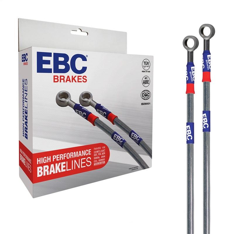 EBC 97-04 Chevrolet Corvette (C5) 5.7L Front & Rear Stainless Steel Brake Line Kit - BLA1242-4L