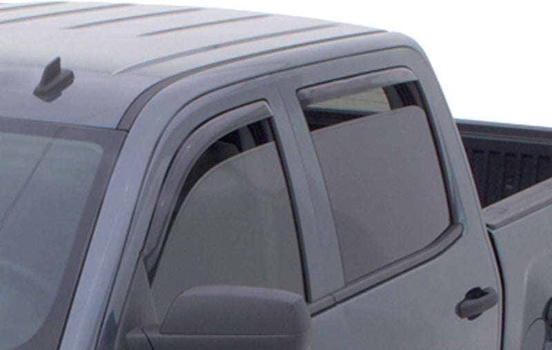 AVS 15-18 Chevy Silverado 2500 Ext. Cab Ventvisor Front &amp; Rear Window Deflectors 4pc - Smoke - 194528