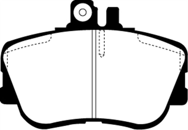 EBC 94-95 Mercedes-Benz C220 (W202) 2.2 Ultimax2 Front Brake Pads - UD645
