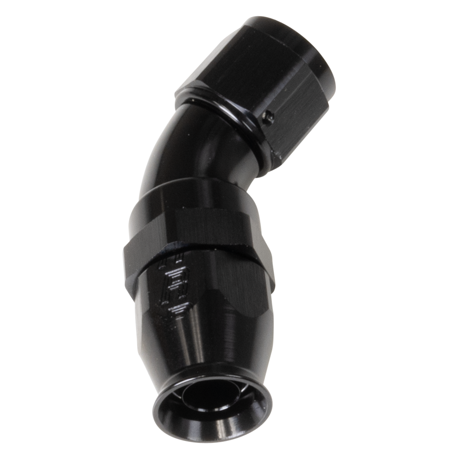 Russell Black 45 -8 Pro Ptfe Hose End - 550583 - front view