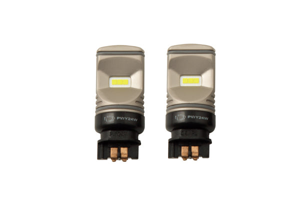 Diode Dynamics PWY24W HP60 - Cool - White LED Bulbs (Pair) - DD0436P by Diode Dynamics - front view
