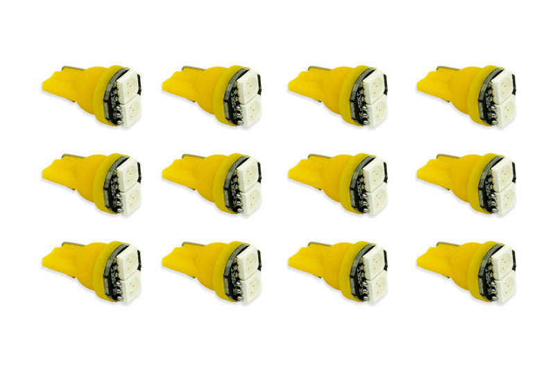 Diode Dynamics 194 LED Bulb SMD2 LED - Amber Set of 12 - DD0032TW