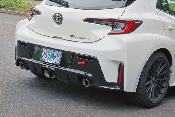 PERRIN 23-26 Toyota GR Corolla Rear Tow Hook - Red - PTP-BDY-251RD by Perrin Performance - front view