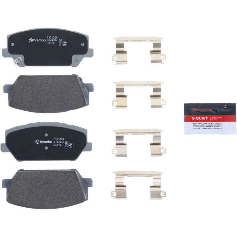 Brembo 19-22 Hyundai Santa Fe/ Hyundai Veloster N Front NAO Brake Pad - P30102N