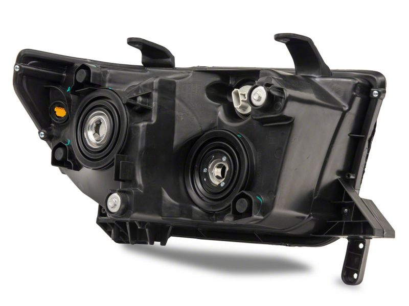 Raxiom 07-13 Toyota Tundra Axial Series Headlights w/ LED Bar- Blk Housing (Clear Lens) - TU16004