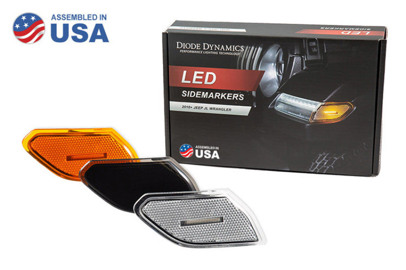 Diode Dynamics 18-21 Jeep JL Wrangler/Gladiator Sidemarkers - Amber (set) - DD5069