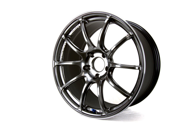Advan RZII 17x8.5 +31 5-114.3 Racing Hyper Black Wheel - YAZ7H31EHB by Advan - front view
