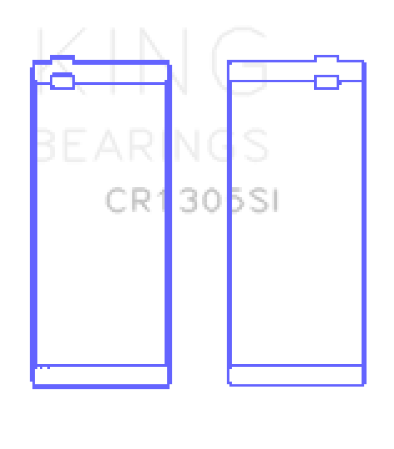 King 03-15 Dodge Cummins Diesel 5.9L L6 (Size 0.5) Cracked Rod Bearing (Must Order 6 for Set) - CR1305SI0.5