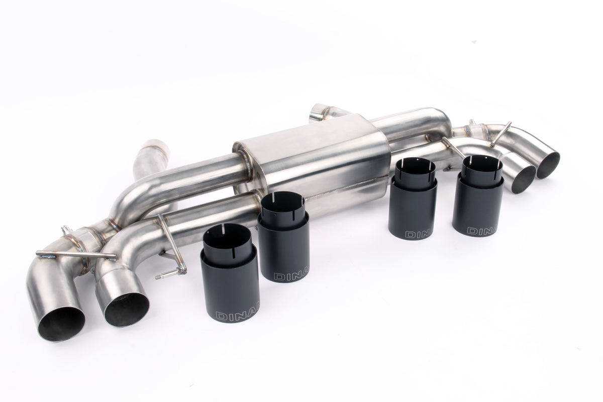 Dinan - Free Flow Axle-Back Exhaust - 2018-2023 BMW M5 - D660-0079-BLK