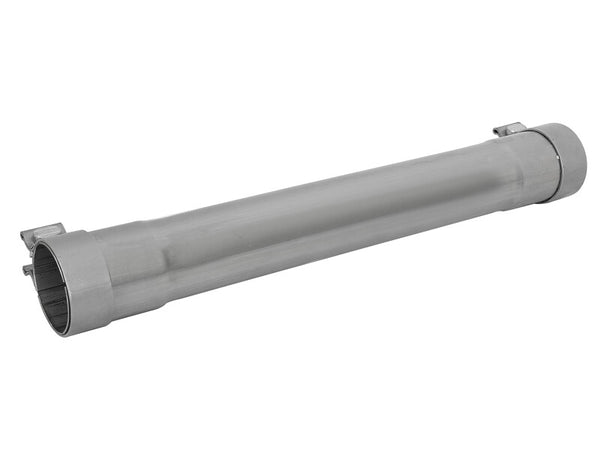 afe MACH Force-Xp Resonator Delete Pipe 3 IN Inlet/Outlet x 3 IN Dia. x 19 IN Overall L w/ Clamps - 49M10010