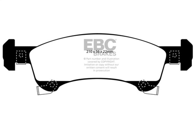 EBC 02-06 Ford Expedition 4.6 2WD Ultimax2 Front Brake Pads - UD934