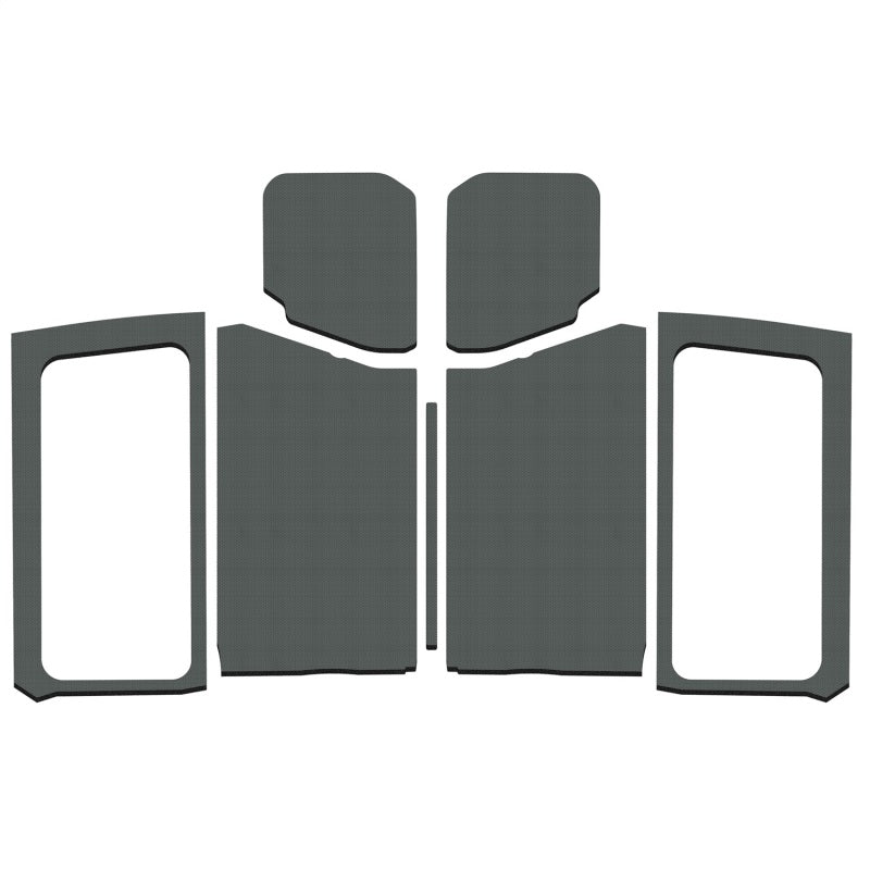 DEI 18-23 Jeep Wrangler JL 2-Door Boom Mat Complete Headliner Kit - 7 Piece - White - 50281