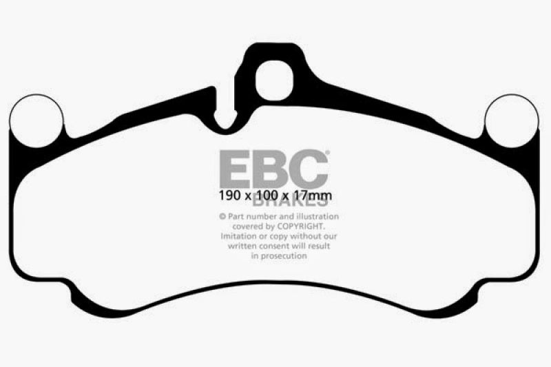 EBC 10-12 Porsche 911 (997) GT3 3.8L (Cast Iron Rotor Only) Bluestuff Front Brake Pads - DP52094NDX