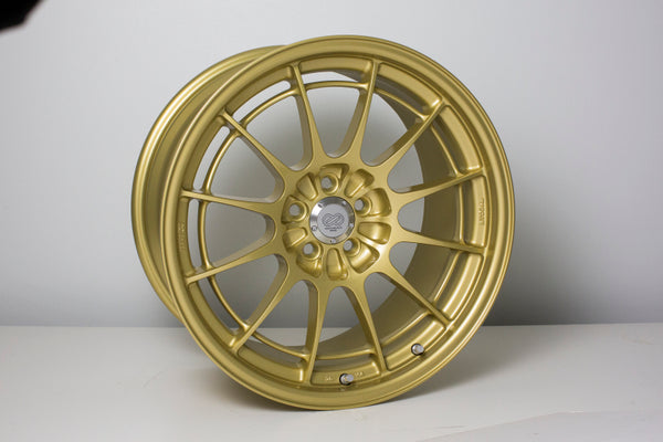 Enkei NT03+M 18x9.5 5x100 40mm Offset Gold Wheel - 3658958040GG for 2013-2020 Subaru BRZ