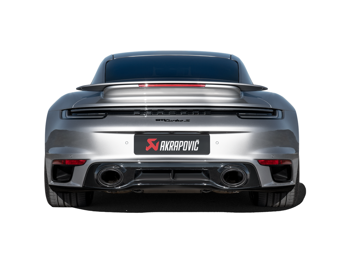 Akrapovic 20+ Porsche 911 Turbo/Turbo S (992) Slip-On Race Line (Titanium) w/Titanium Tips - S-PO/TI/19-TP