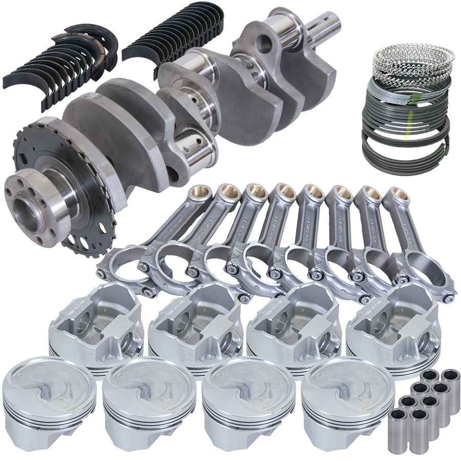 Eagle Chevy LS2 4.000in Crank 24 Tth Reluctor 6.125in I-Beam Rods 4.005in Pistons Balanced Assembly - B627144005 - front view
