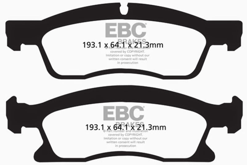 EBC 13+ Dodge Durango 5.7 Ultimax2 Front Brake Pads - UD1629