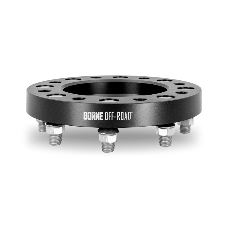 Borne Off-Road Wheel Spacers - 8X170 - 125 - 25mm - M14 - Black - BNWS-002-250BK