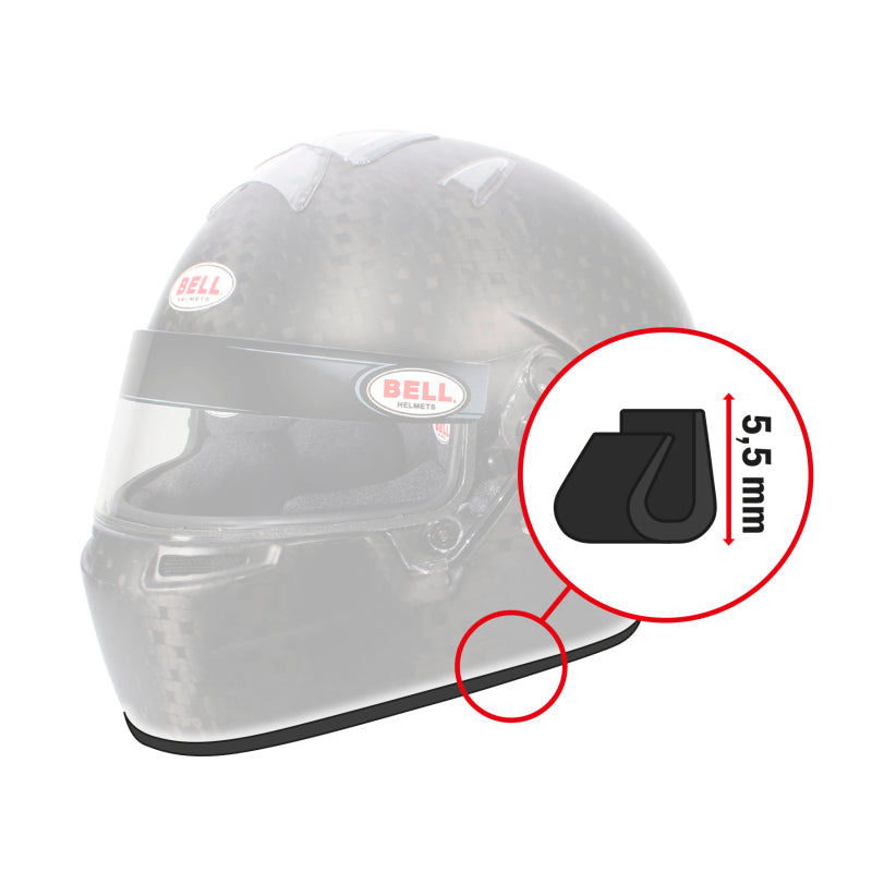 Bell Rubber Profile - Trim Edge Adv 1M - Grey - 2090032