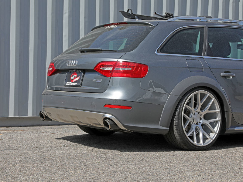 afe MACH Force-Xp 13-16 Audi Allroad L4 SS Cat-Back Exhaust w/ Carbon Tips - 49-36438-C