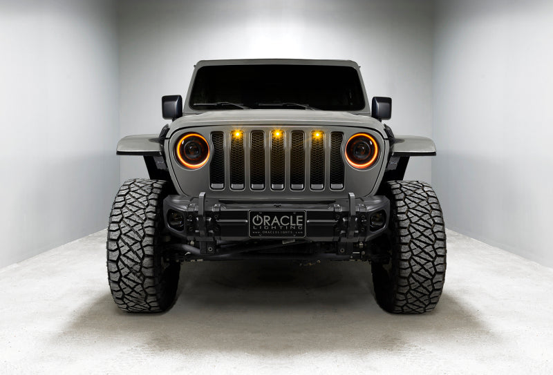 Oracle Jeep JL/Gladiator JT Oculus Bi-LED Projector Headlights - Amber/White Switchback SEE WARRANTY - 5839-023