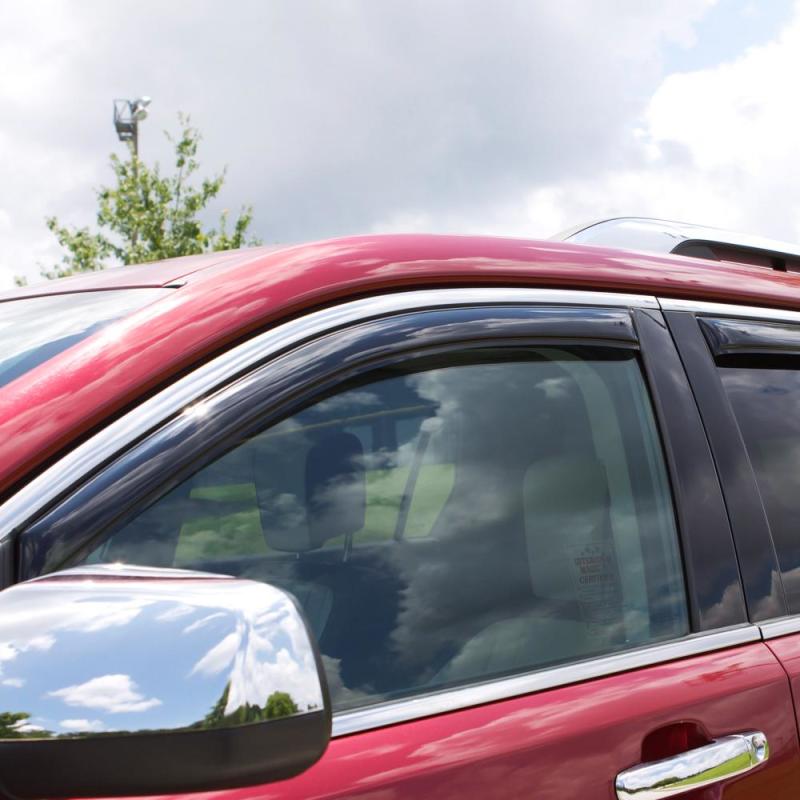 AVS 06-08 Lincoln Mark LT Ventvisor In-Channel Front &amp; Rear Window Deflectors 4pc - Smoke
