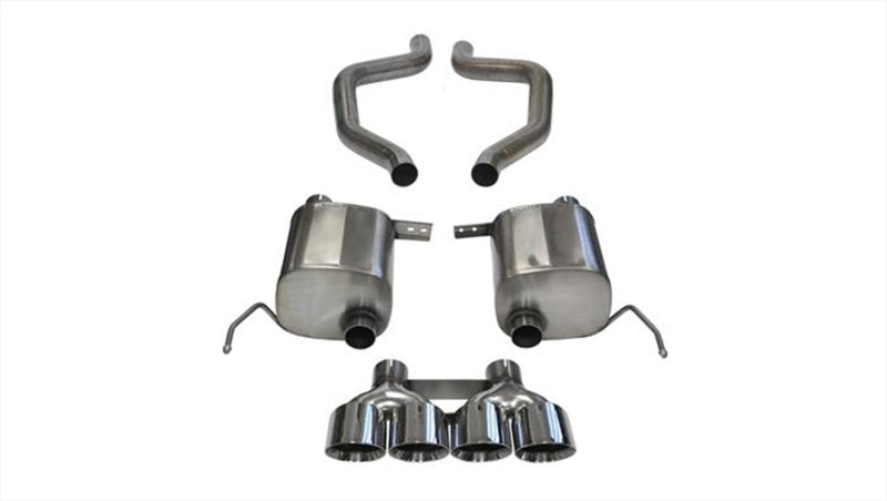 Corsa 17-19 Chevy Corvette Z06 (Grand Sport Only) 3in Axle Back Xtreme Exhaust Pol Quad 4.5in Tip - 14766