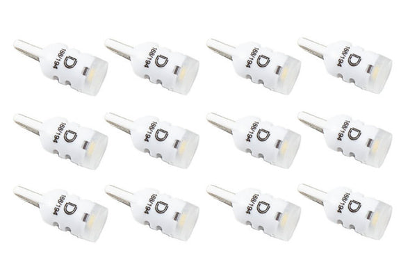 Diode Dynamics 194 LED Bulb HP3 LED Warm - White Set of 12 - DD0020TW for 1980-1993 Ford Mustang - front view