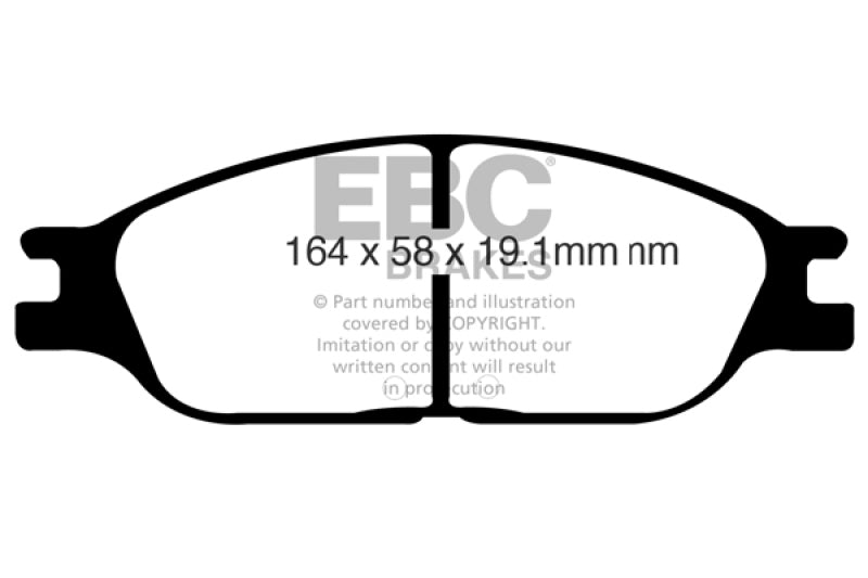 EBC 99-00 Ford Windstar 3.0 Ultimax2 Front Brake Pads - UD803