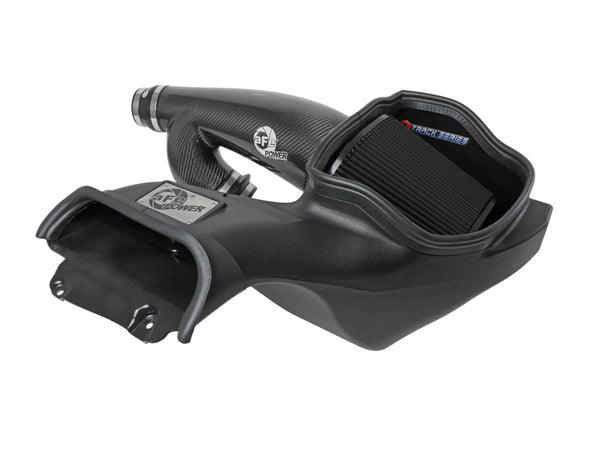 aFe 21-24 Ford F150 Raptor Track Series Carbon Fiber Cold Air Intake System w/ Black Pro 5R Filter - 57-10031K