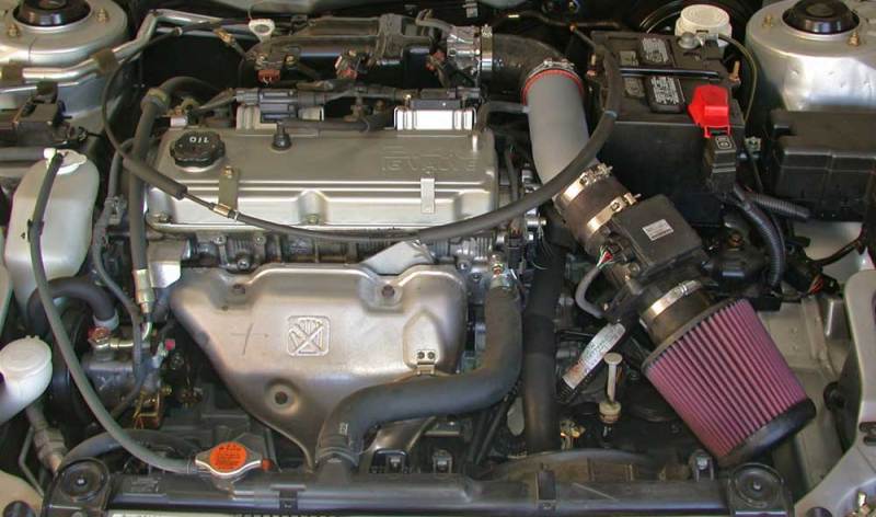 K&amp;N 00-03 Mitsubishi Eclipse 2.4L Silver Typhoon Short Ram Intake