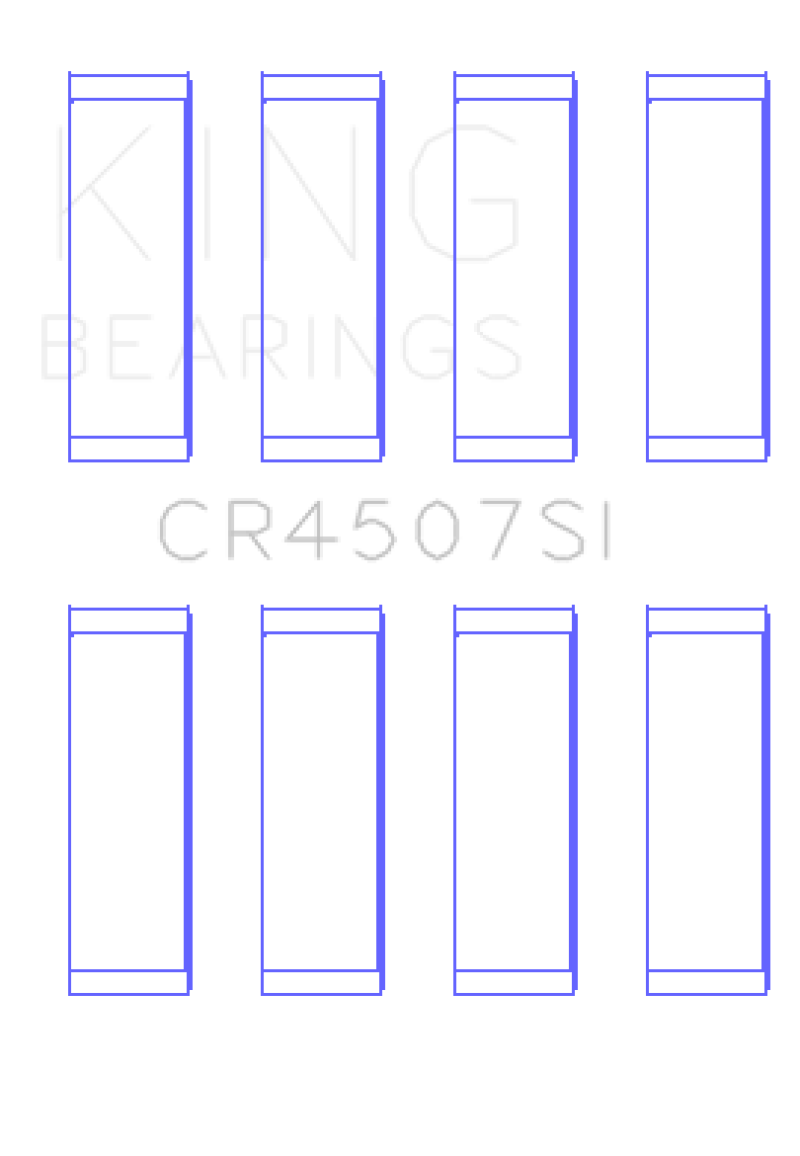 King Mazda MZR 2.3L 16V / Ford Duratec 2.3L 16V (Size .25) Connecting Rod Bearing Set (Set of 8) - CR4507SI0.25