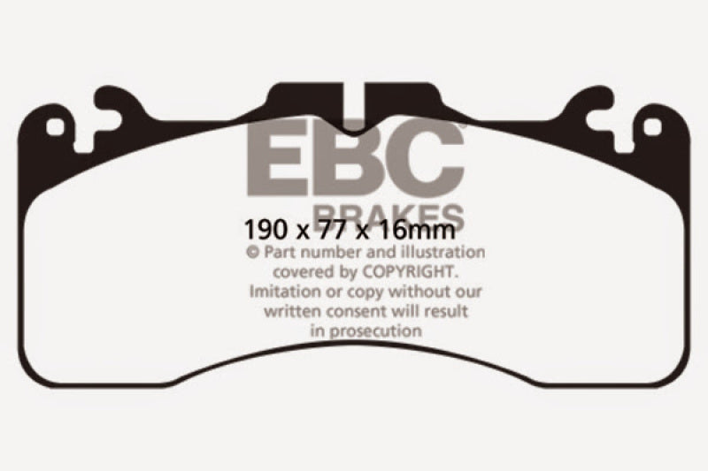 EBC 09+ Lexus LS460 4.6 Sport Redstuff Front Brake Pads - DP31867C for 2007-2017 Lexus LS - detail view