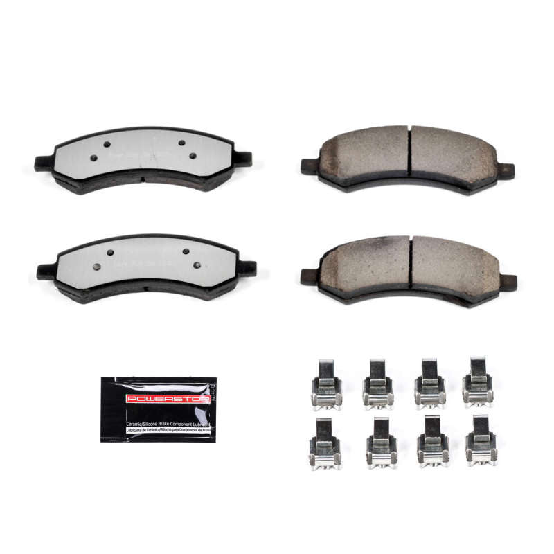 Power Stop 07-09 Chrysler Aspen Front Z36 Truck & Tow Brake Pads w/Hardware - Z36-1084