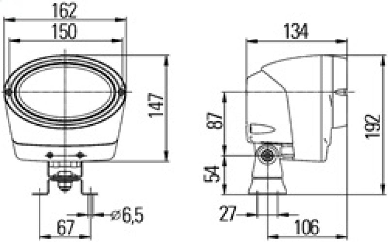 Hella Work Lamp Na 0Gr Mg12 Tu Lt Ov100 1Ga - 996361271