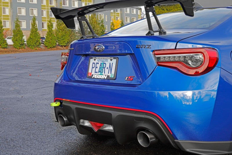 Perrin 13-24 Subaru BRZ / FRS / G86 Tow Hook Kit (Rear) - Neon Yellow - PSP-BDY-255NY