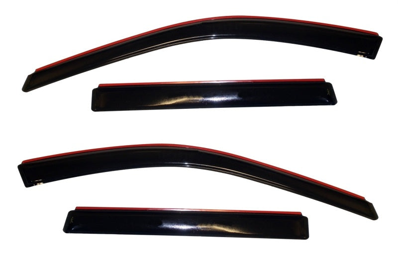 AVS 11-18 Jeep Grand Cherokee (Not L Model) Ventvisor In-Chnl FRT &amp; RR Window Deflectors 4pc - Smk - 194252