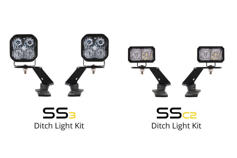 Diode Dynamics 19-21 Ford Ranger Sport SS3 LED Ditch Light Kit - White Combo - DD6583