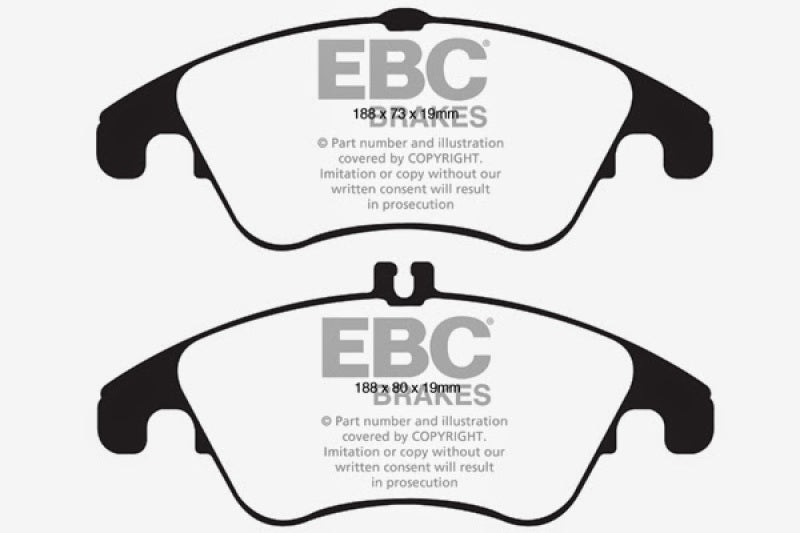 EBC 13-14 Mercedes-Benz C300 (W204) 3.5 Ultimax2 Front Brake Pads - UD1342