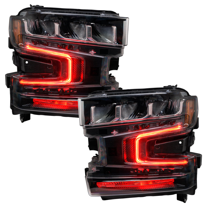 Oracle 19-21 Chevy Silverado 1500 RGB+W Headlight DRL Upgrade Kit - ColorSHIFT 2 SEE WARRANTY - 1441-333