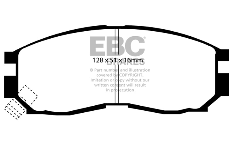 EBC 95-99 Chrysler Sebring Coupe 2.0 Ultimax2 Front Brake Pads - UD484