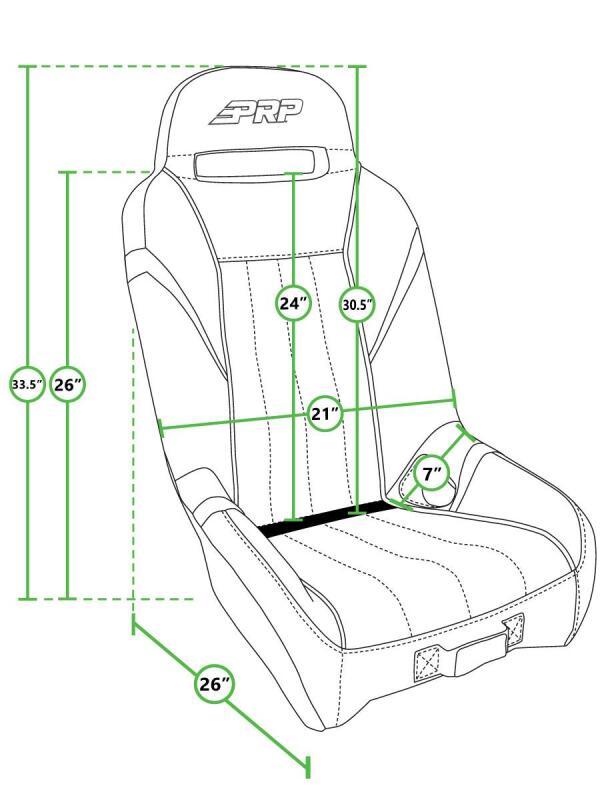 PRP GT/S.E. Suspension Seats Kit for Can-Am Maverick X3 (Pair) - Black & Gray - A5701-PORXP-C86-203