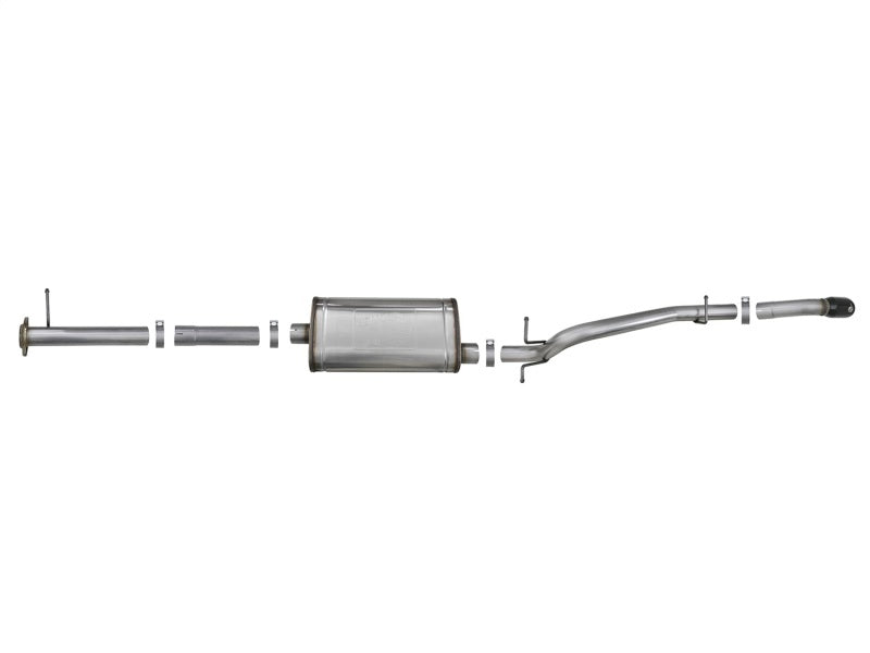 aFe MACH Force-Xp Hi-Tuck 3in. 409 SS C/B Exhaust 15-18 GM Colorado/Canyon L4-2.5L/V6-3.6L - Blk Tip - 49-44099-B