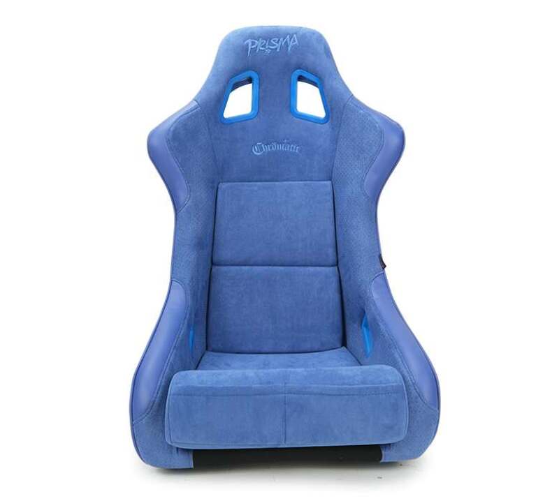 NRG FRP Bucket Seat (Large) Prisma-Chromatic Royal Blue Vegan Suede w/ Chameleon Back - FRP-302RBL-CHRMTC - front view