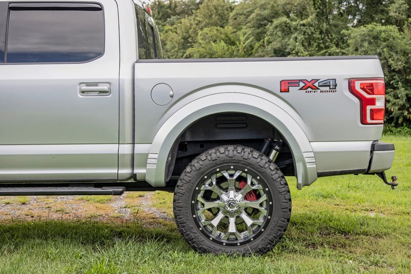 Rough Country - Fender Flares - SF1 - D1 Stone Gray - Ford F-150 2WD/4WD (2018-2020) - F-F318201-D1